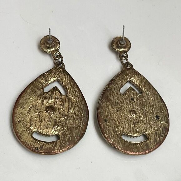 VINTAGE Dangle Seed Bead & Rhinestone Pool - Picture 3 of 4